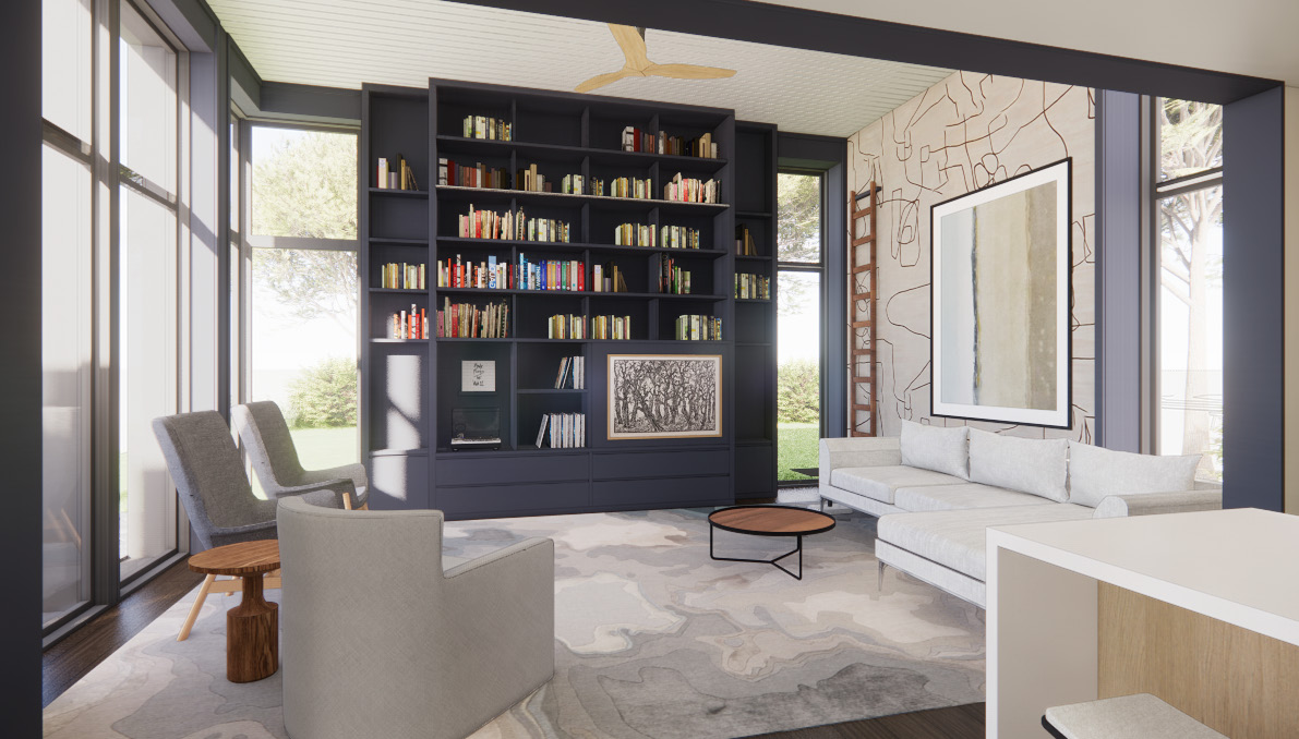 Interior renderings of the Ulster County home.