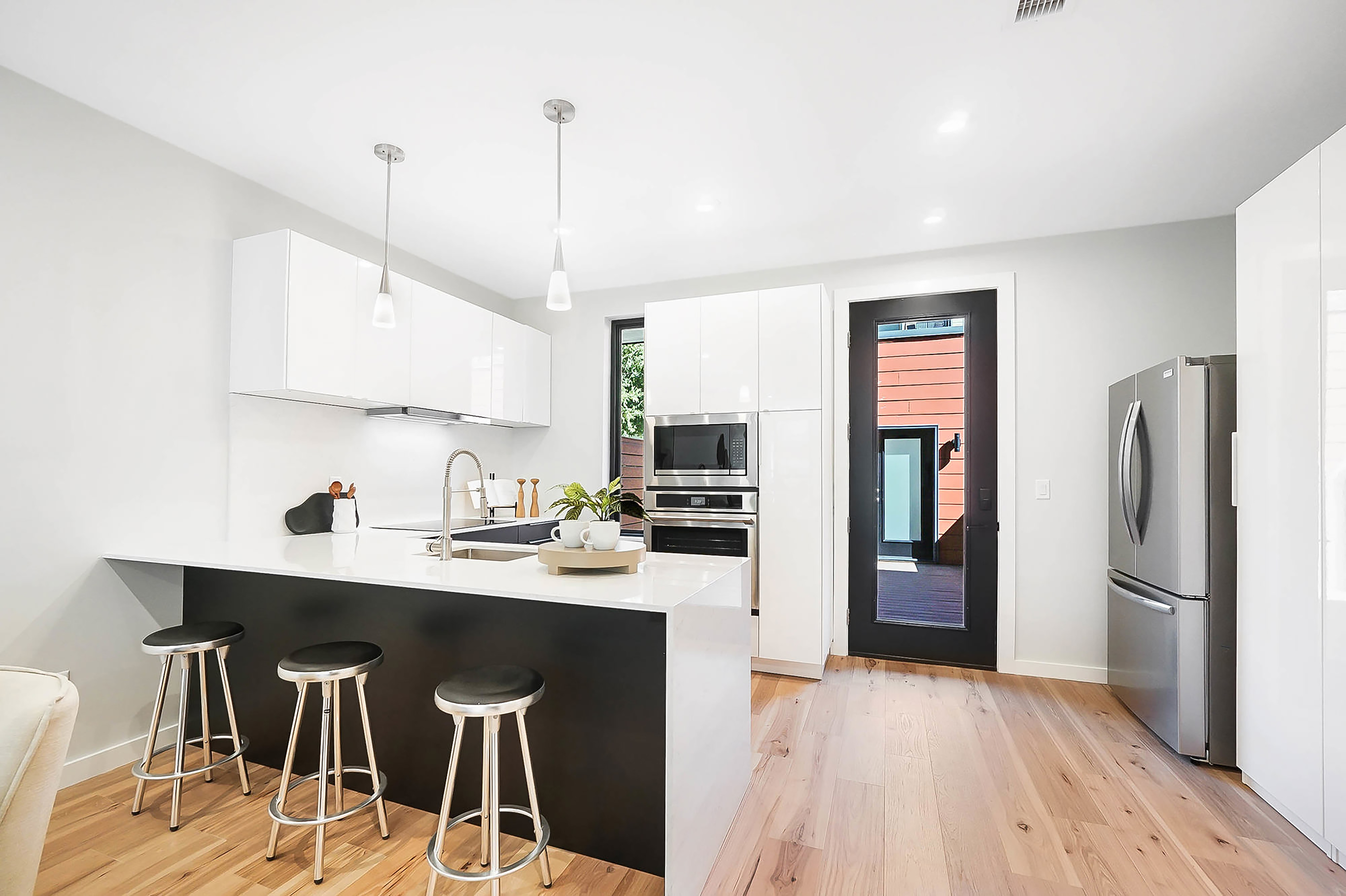 The kitchen.